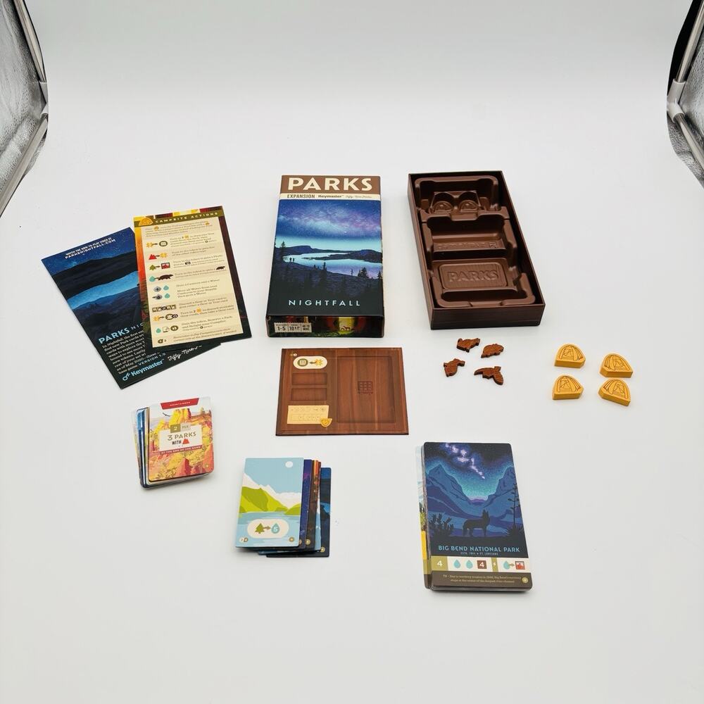 Parks Nightfall - Board Game Expansion Keymaster Games CIB Complete RARE - Picture 8 of 16